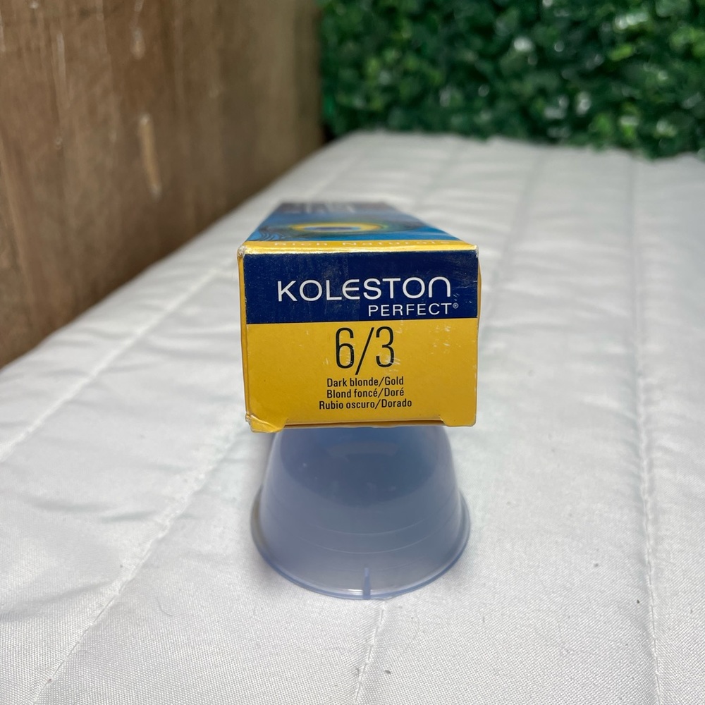 NWB Wella Koleston permanent hair color tube 6/3 Dark Blonde/Gold 2 fl oz